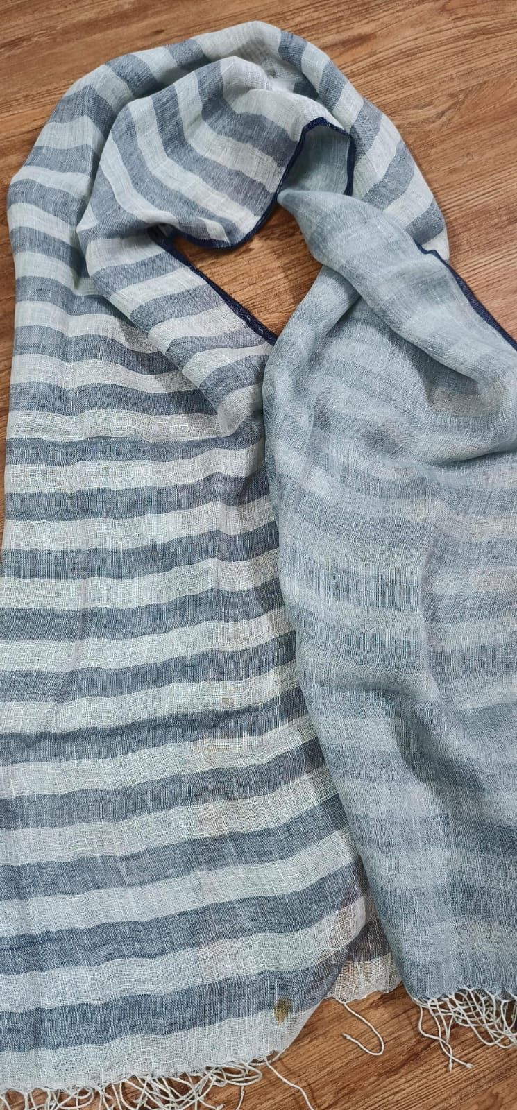 Linen/Linen double cloth scarf